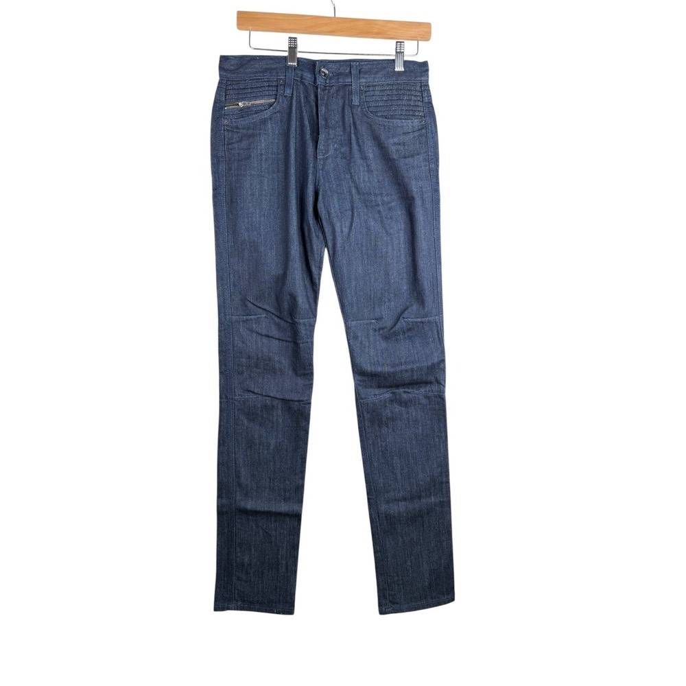 New Joe's Jeans The Moto Lucien Biker Style Jeans size 29 Dark Blue Wash